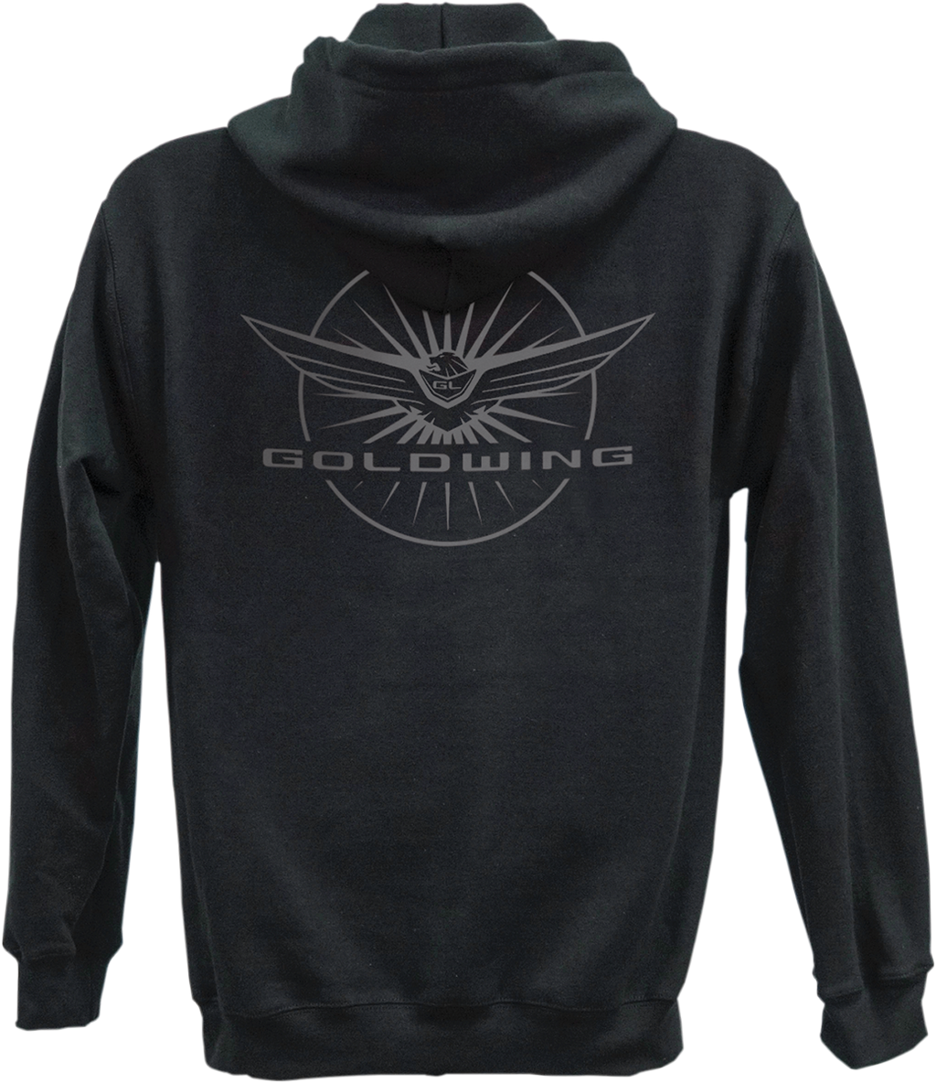 Factory Effex Goldwing Burst Zip Hoodie - Black