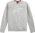 ALPINESTARS Ageless Crew Fleece - Heather Gray/White - Medium