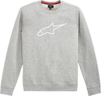 ALPINESTARS Ageless Crew Fleece - Heather Gray/White - Medium