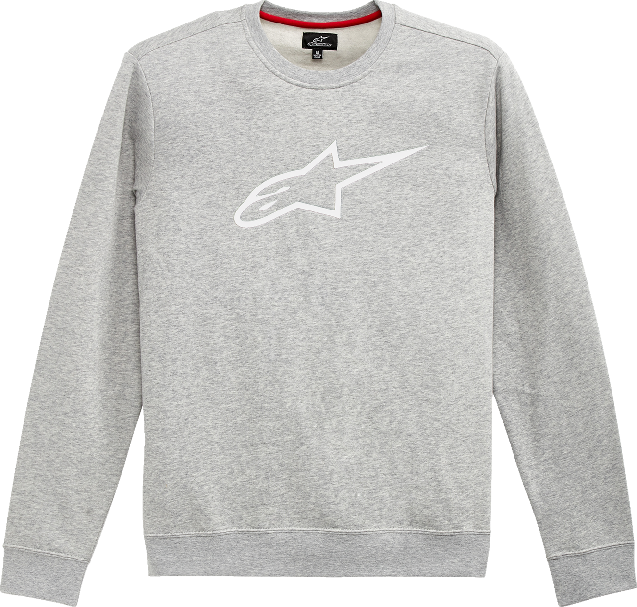 ALPINESTARS Ageless Crew Fleece - Heather Gray/White - Medium