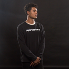 ALPINESTARS Linear Crew Fleece - Black/White - XL