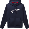 ALPINESTARS Ageless II Zip Hoodie - Navy/White - Medium