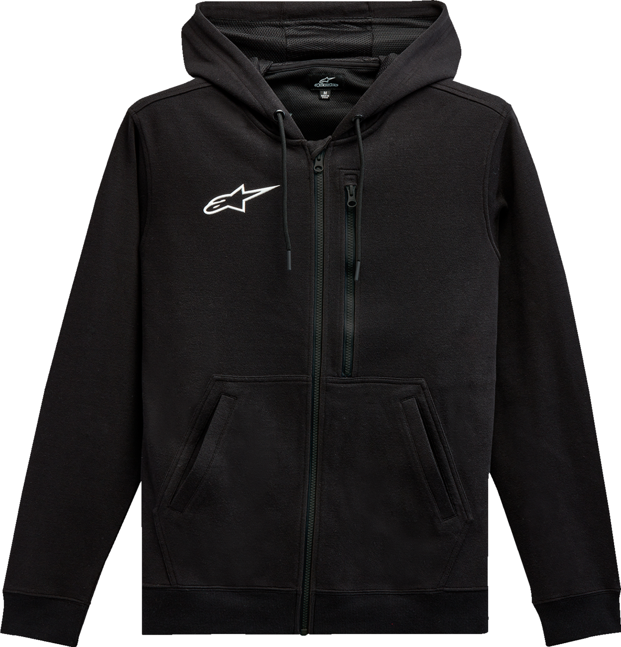 ALPINESTARS Asymmetrical Zip-up Hoodie - Black - Medium