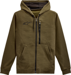 ALPINESTARS Asymmetrical Zip-up Hoodie - Military - Large