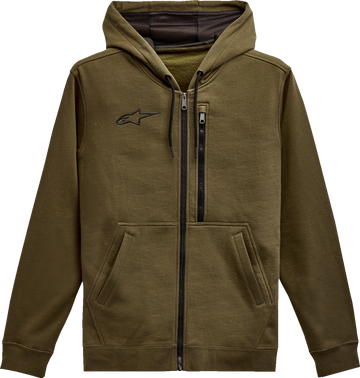 ALPINESTARS Asymmetrical Zip-up Hoodie - Military - Large