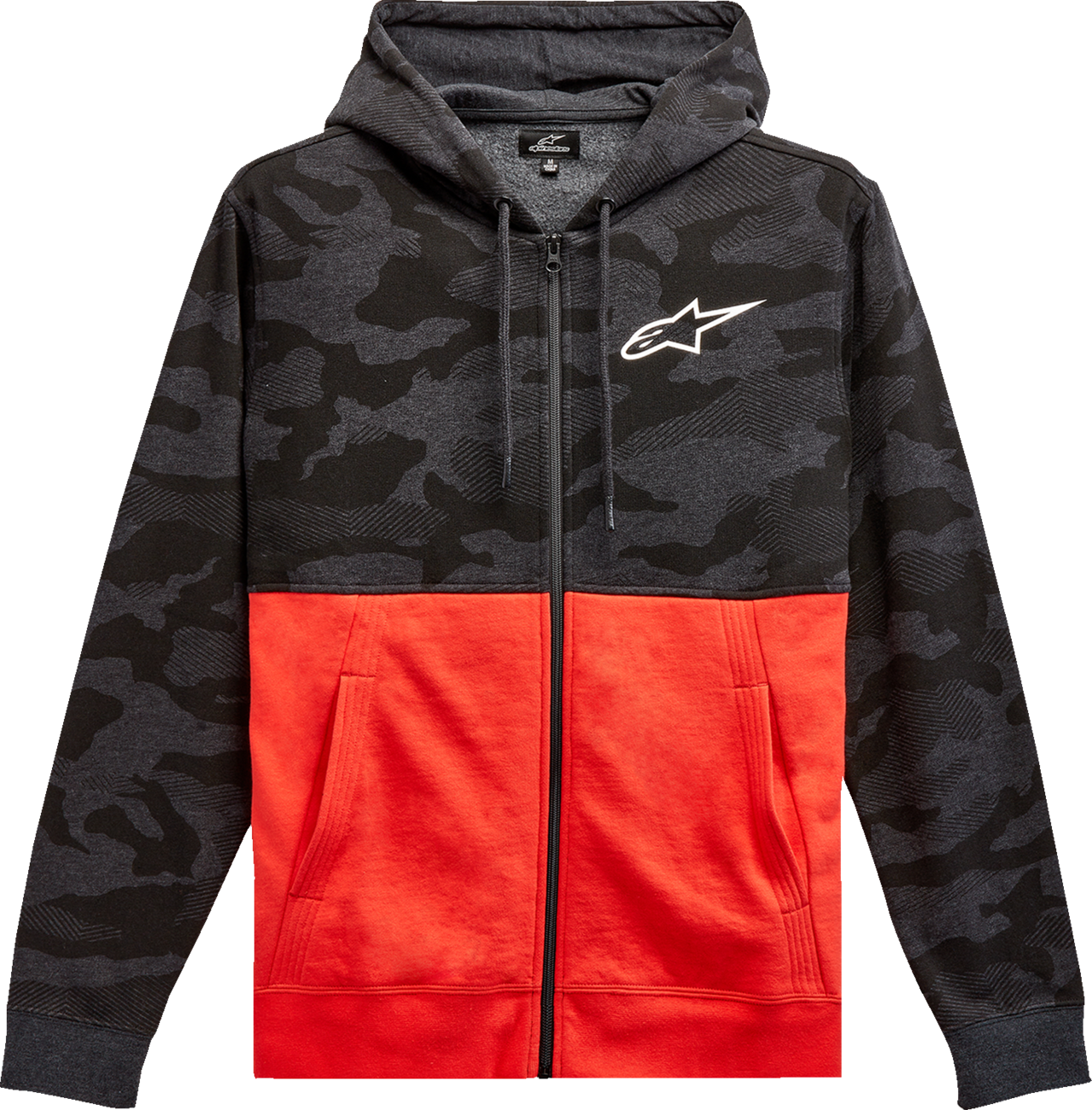 ALPINESTARS Camo Block Hoodie - Charcoal Heather/Warm Red - Medium