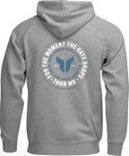 Thor Badge Zip-Up Hoodie - Heather Gray