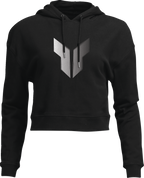 Thor Women's Noise Pullover Crop Hoodie - Black