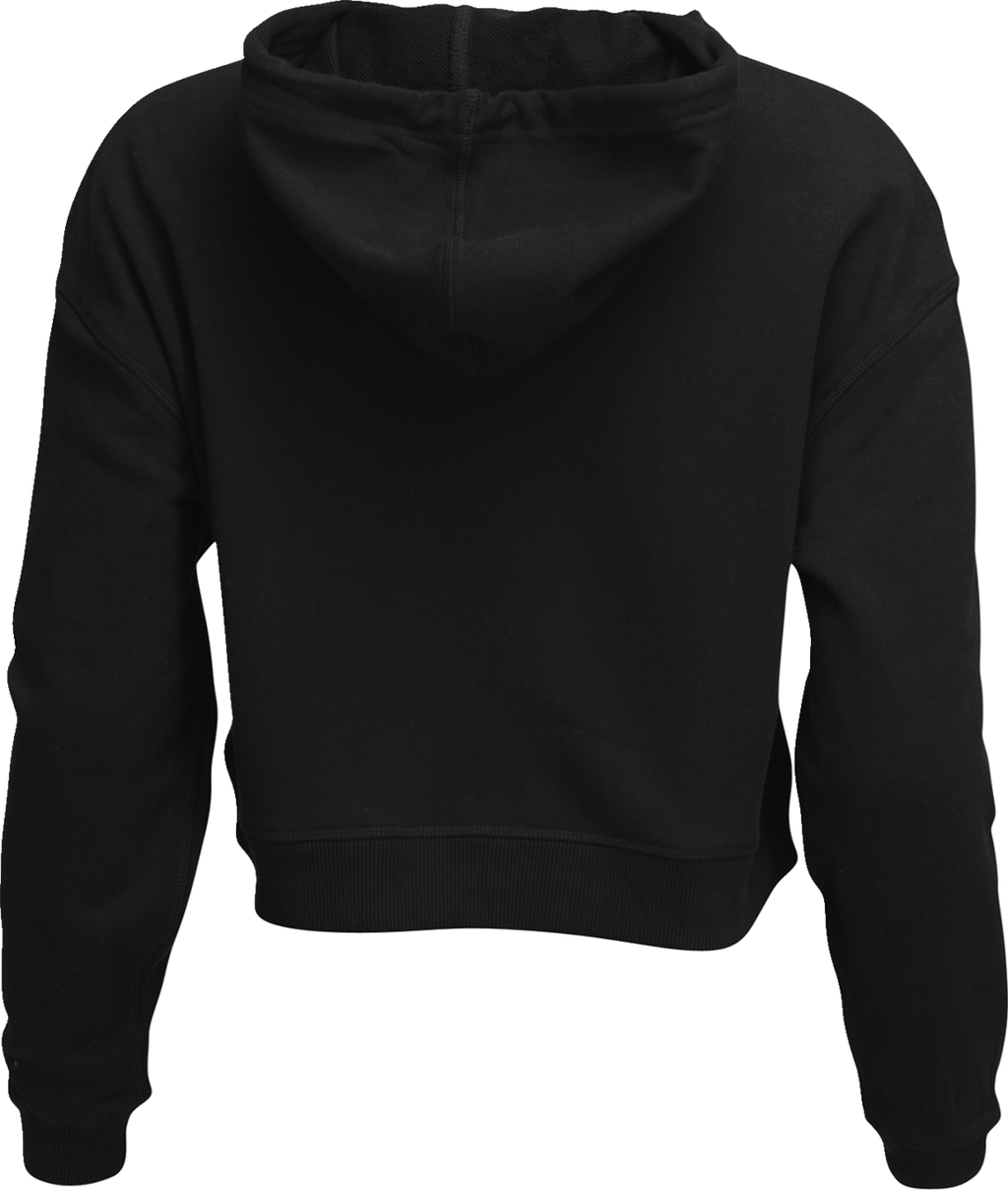 Thor Women's Noise Pullover Crop Hoodie - Black