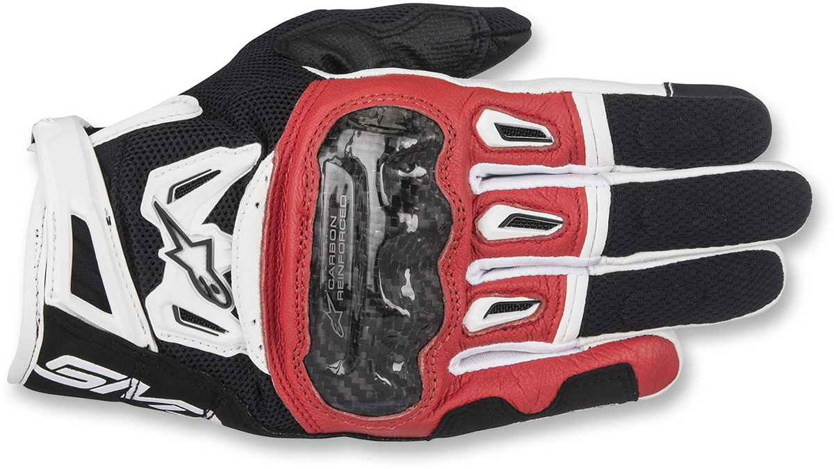 ALPINESTARS SMX-2 Air Carbon V2 Gloves - Black/Red/White - Small