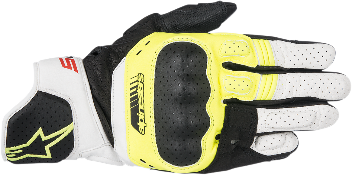 ALPINESTARS SP-5 Gloves - Black/Fluo Yellow/White - 3XL