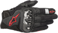 ALPINESTARS SMX-1 Air V2 Gloves - Black/Fluo Red - Small