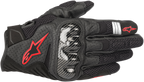 ALPINESTARS SMX-1 Air V2 Gloves - Black/Fluo Red - Small