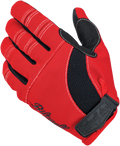 Biltwell Moto Gloves - Red/Black/White