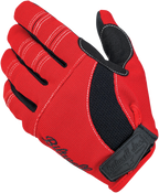 Biltwell Moto Gloves - Red/Black/White