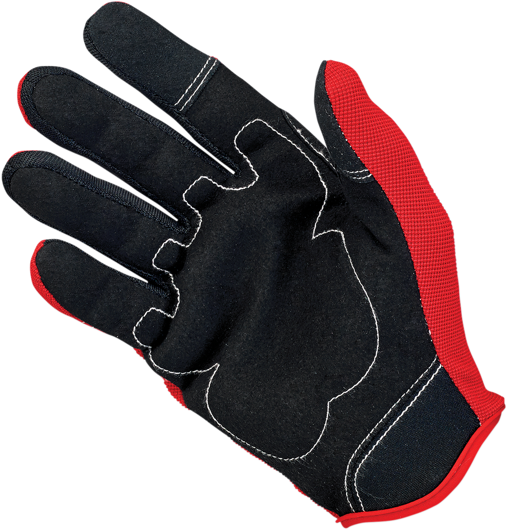 Biltwell Moto Gloves - Red/Black/White