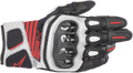ALPINESTARS SPX AC V2 Gloves - Black/White/Fluo Red - XL