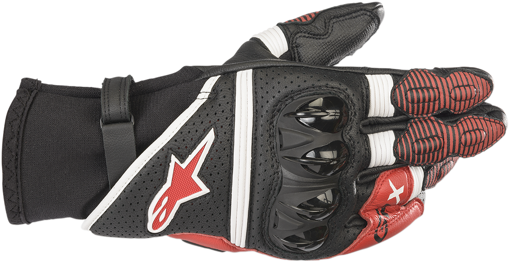 ALPINESTARS GPX V2 Gloves - Black/White/Bright Red - XL