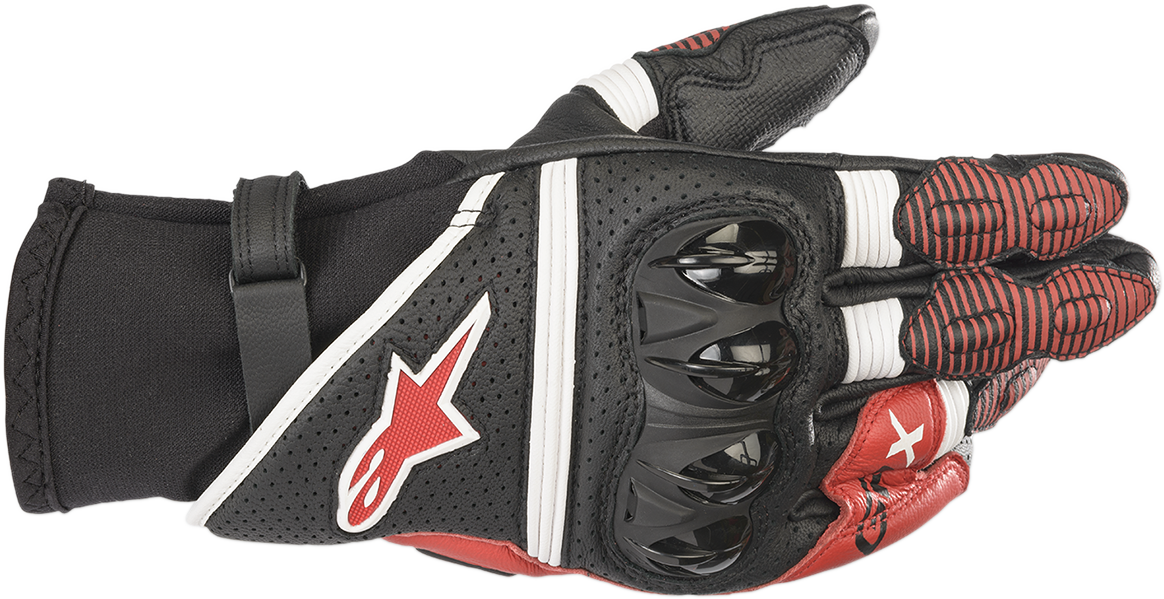 ALPINESTARS GPX V2 Gloves - Black/White/Bright Red - XL