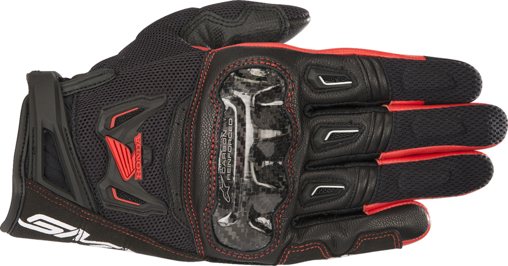 ALPINESTARS Honda SMX-2 Air Carbon V2 Gloves - Black/Red - Small