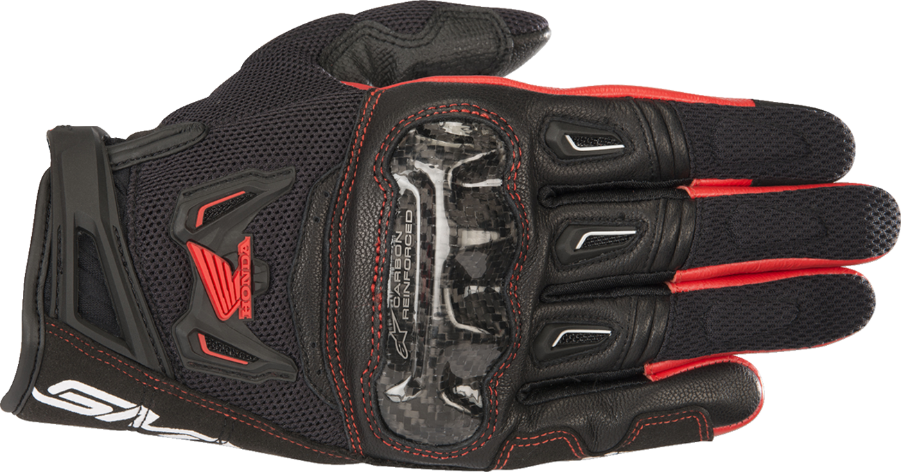 ALPINESTARS Honda SMX-2 Air Carbon V2 Gloves - Black/Red - Small