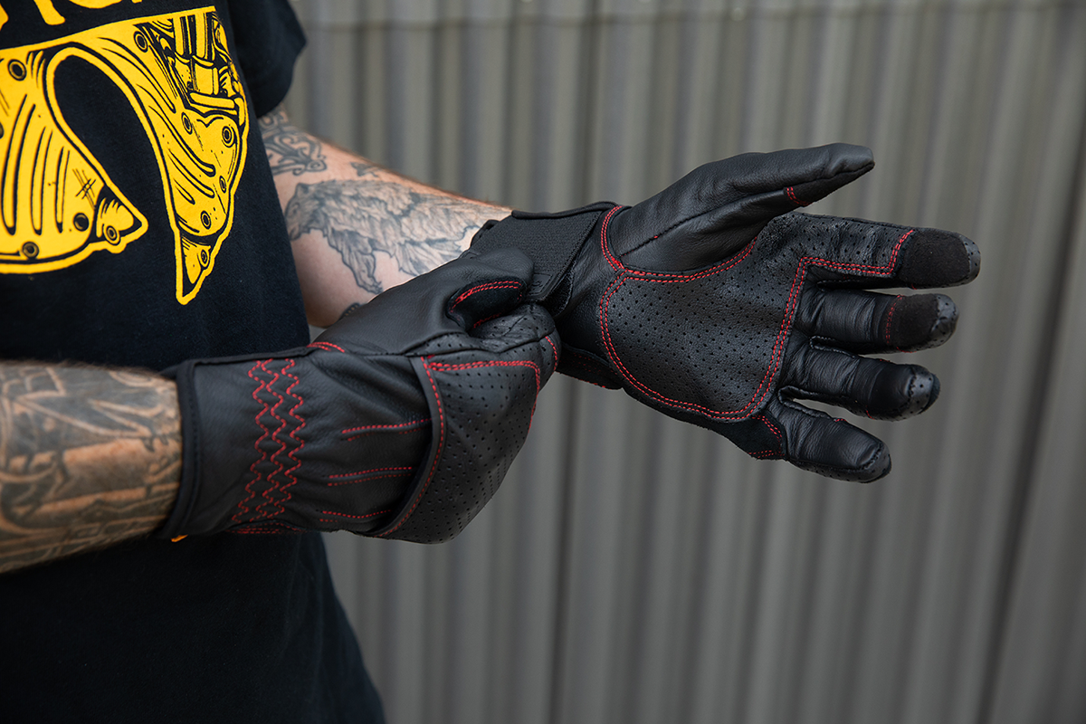 Biltwell Borrego Gloves - Redline