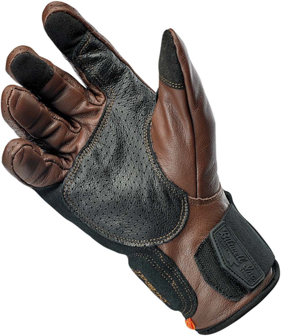 Biltwell Borrego Gloves - Chocolate/Black