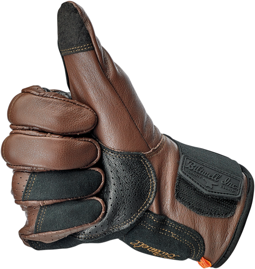 Biltwell Borrego Gloves - Chocolate/Black