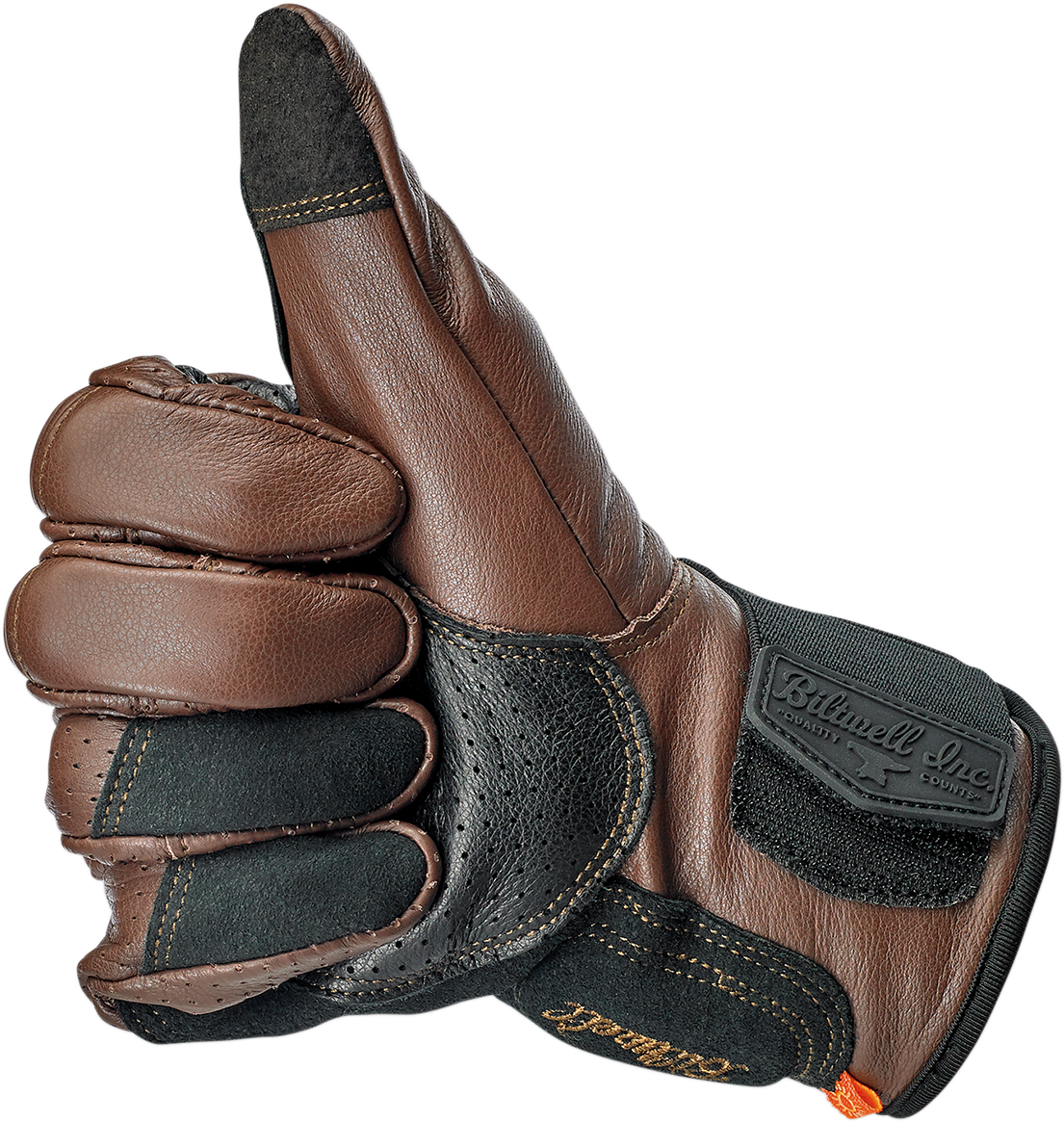 Biltwell Borrego Gloves - Chocolate/Black