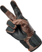 Biltwell Borrego Gloves - Chocolate/Black