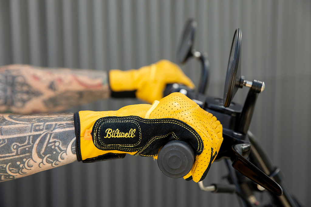 Biltwell Borrego Gloves - Gold/Black
