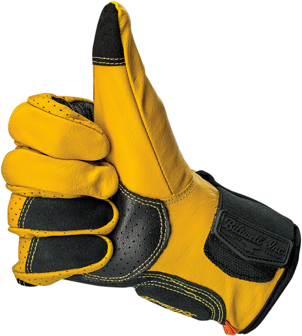 Biltwell Borrego Gloves - Gold/Black