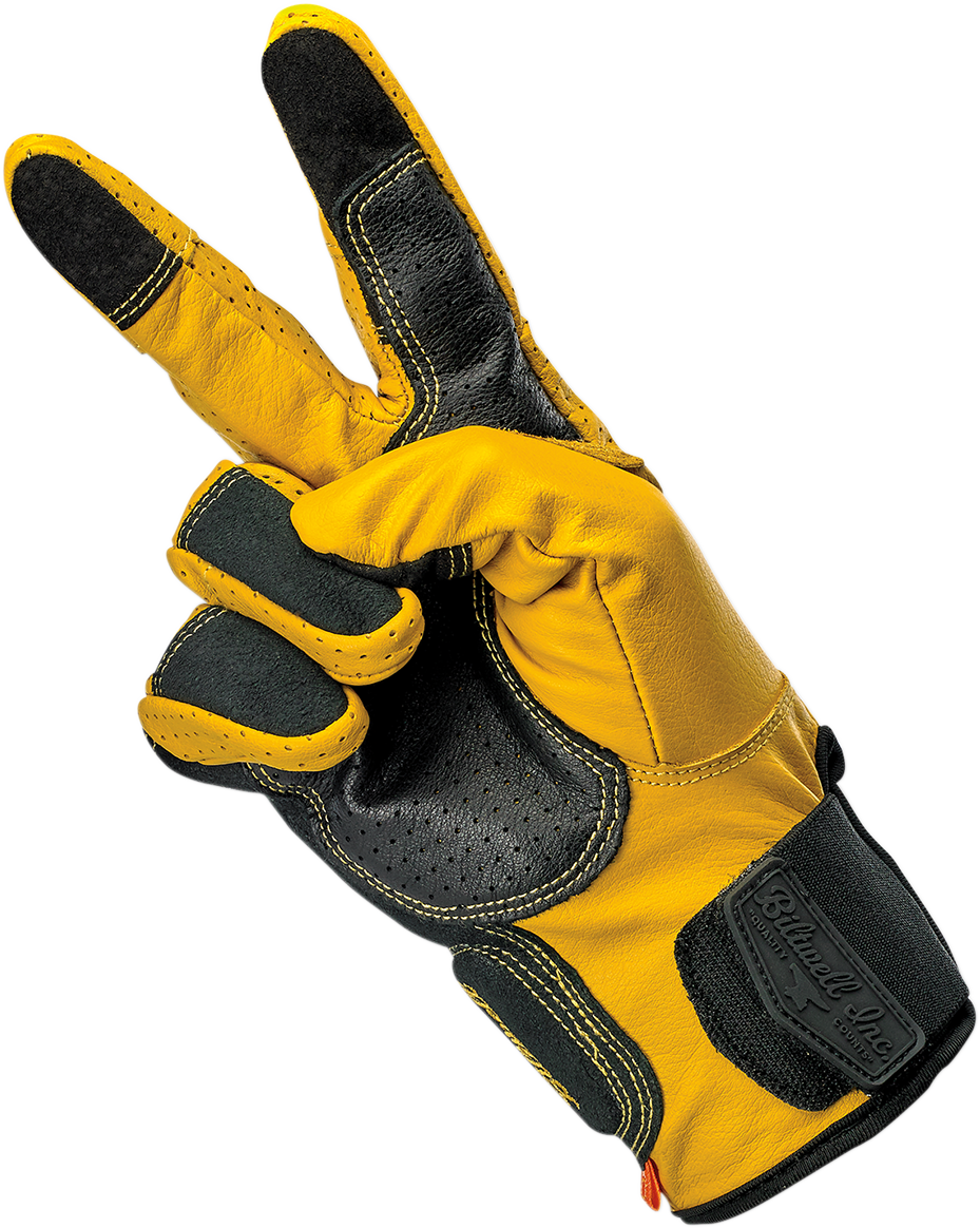 Biltwell Borrego Gloves - Gold/Black