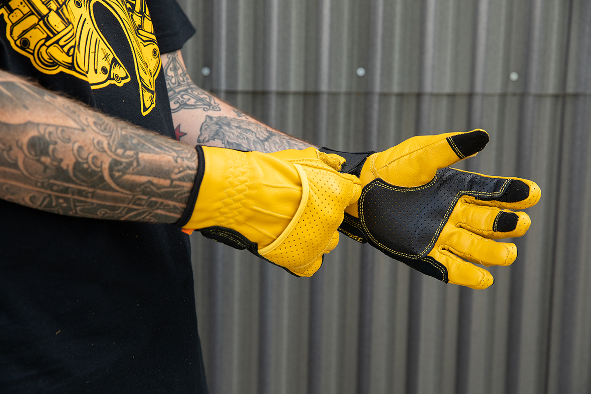 Biltwell Borrego Gloves - Gold/Black