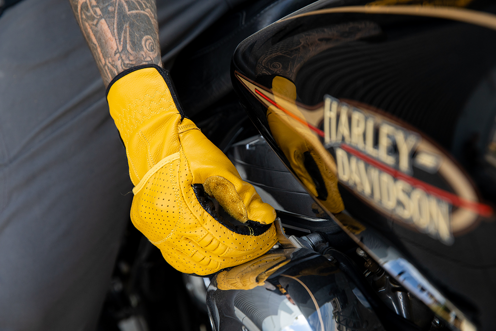Biltwell Borrego Gloves - Gold/Black