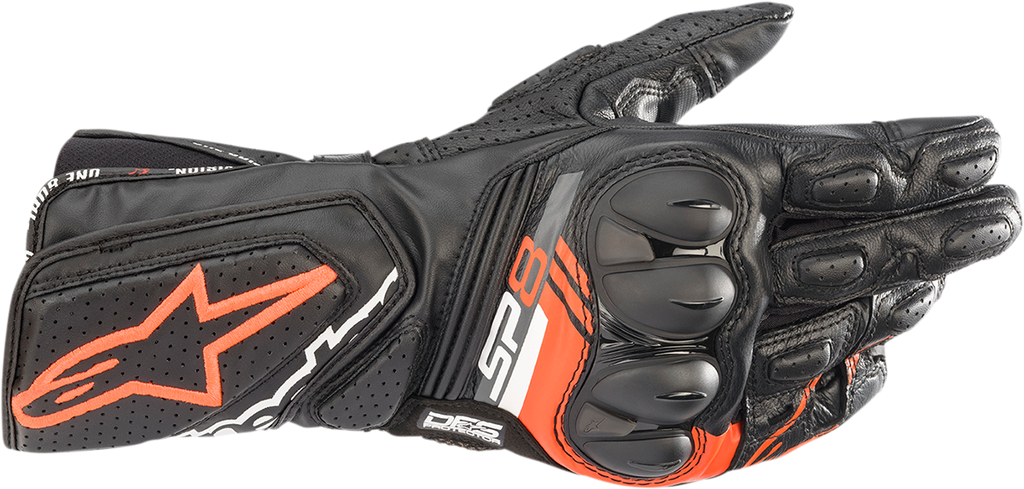 ALPINESTARS SP-8 V3 Gloves - Black/Fluo Red - Small