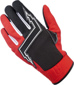 Biltwell Baja Gloves - Red