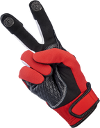 Biltwell Baja Gloves - Red