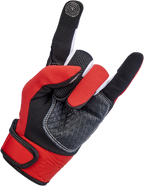 Biltwell Baja Gloves - Red