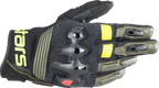ALPINESTARS Halo Gloves - Forest Black/Fluo Yellow - XL