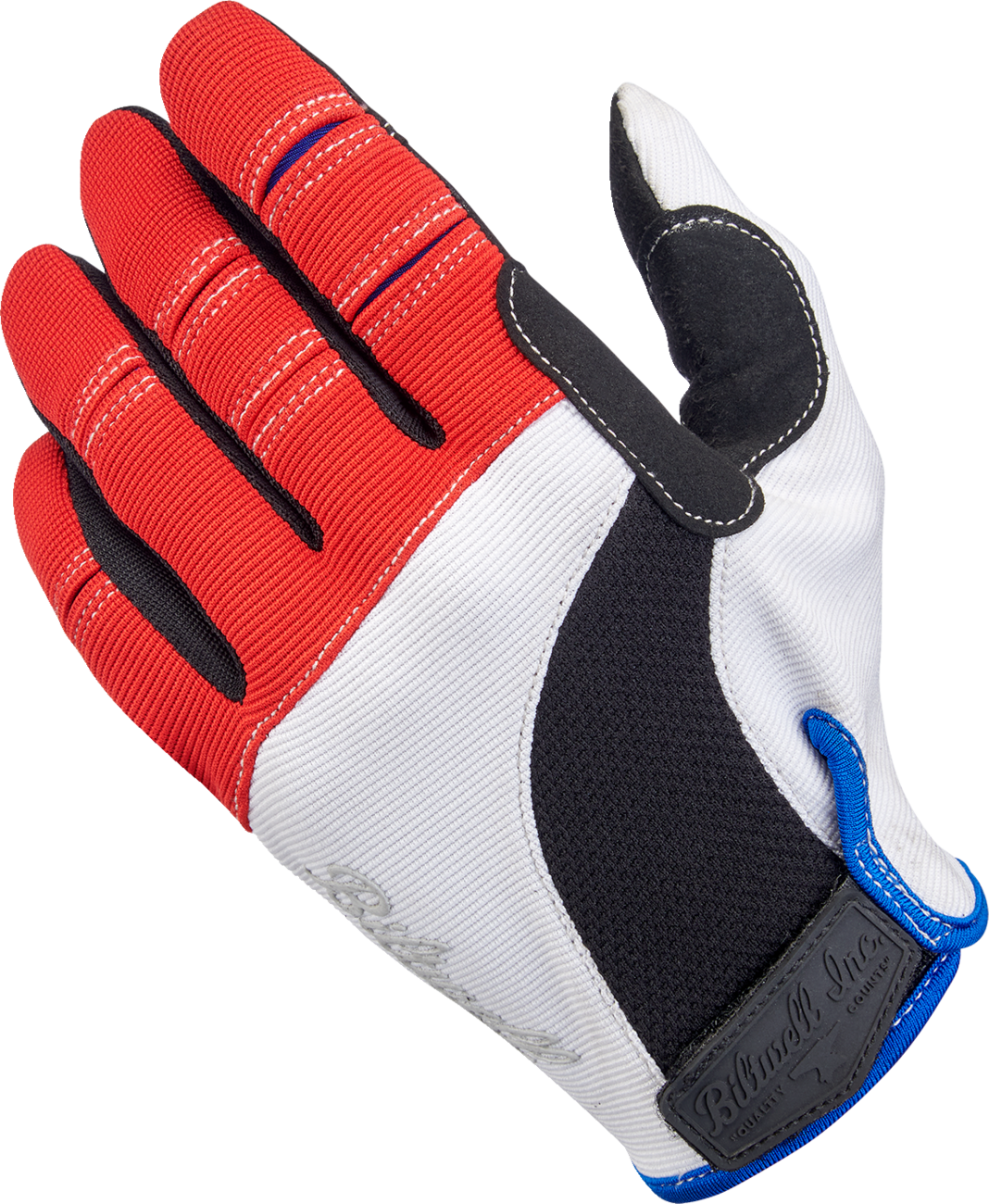 Biltwell Moto Gloves - Red/White/Blue