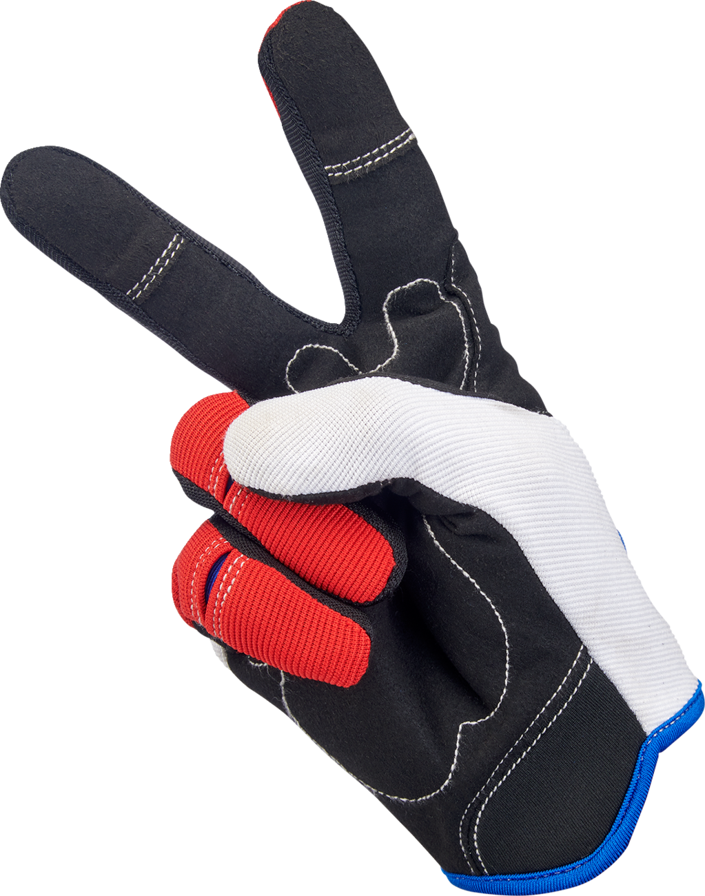Biltwell Moto Gloves - Red/White/Blue