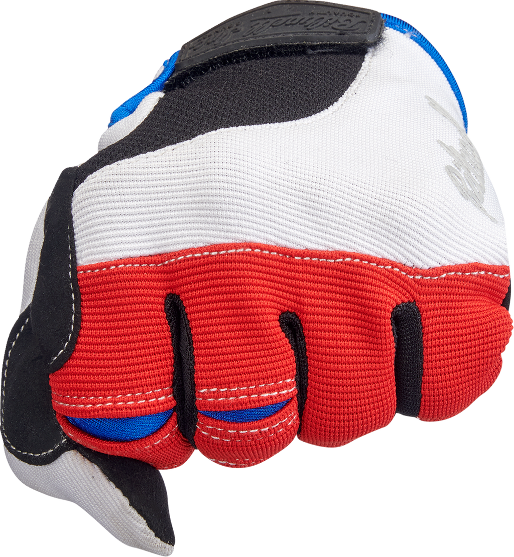 Biltwell Moto Gloves - Red/White/Blue