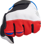 Biltwell Moto Gloves - Red/White/Blue