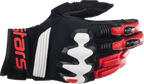 ALPINESTARS Halo Gloves - Black/White/Bright Red - Small