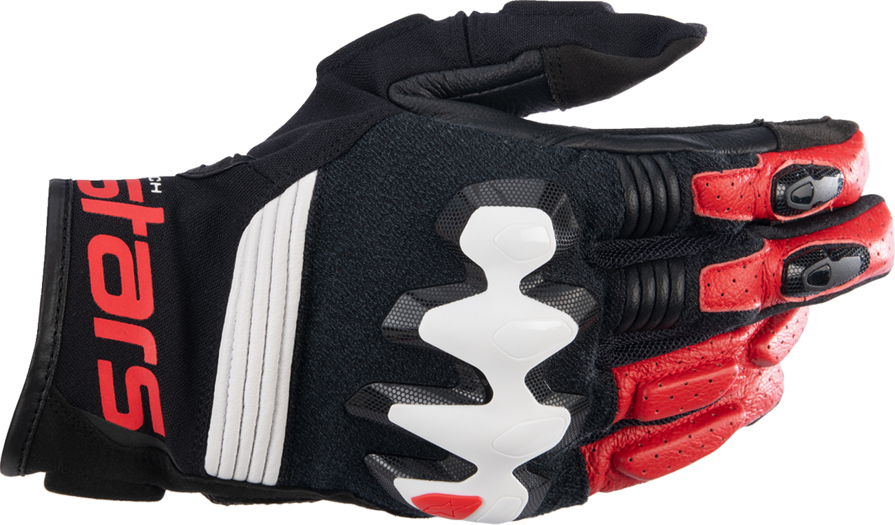 ALPINESTARS Halo Gloves - Black/White/Bright Red - Small