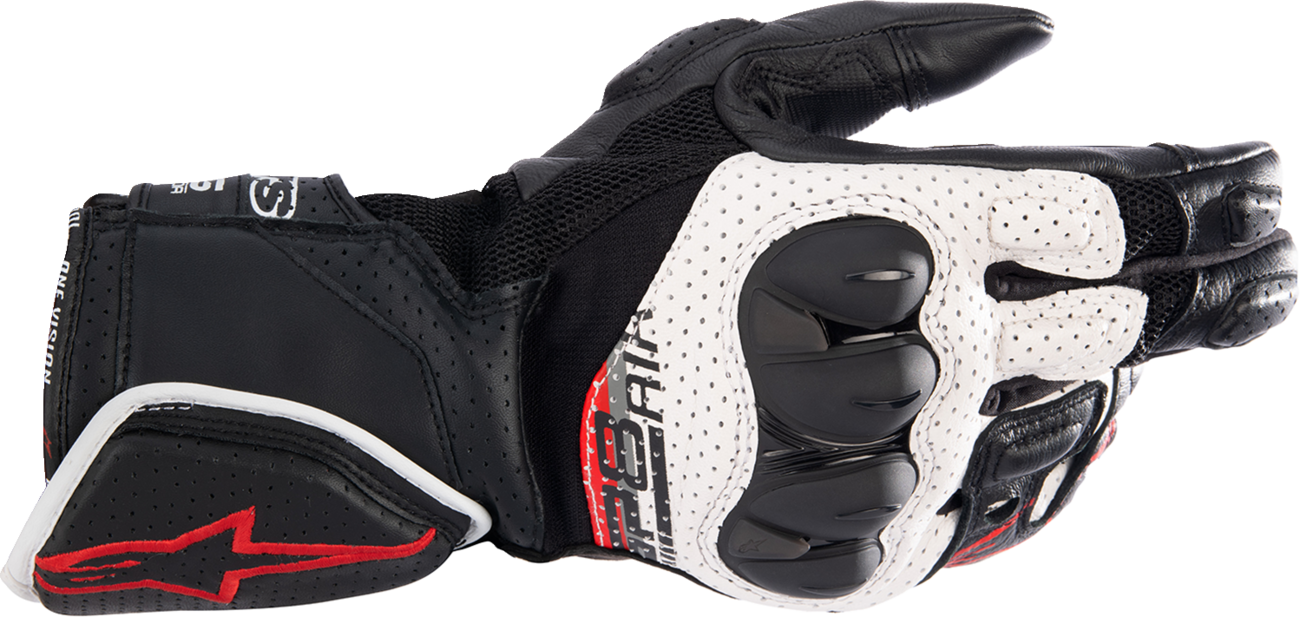 ALPINESTARS SP-8 Air V3 Gloves - Black/White/Bright Red - Medium