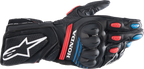 ALPINESTARS Honda SP-8 V3 Gloves - Black/Bright Red/Blue - Small