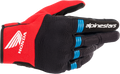 ALPINESTARS Honda Copper Gloves - Black/Bright Red/Blue - Small