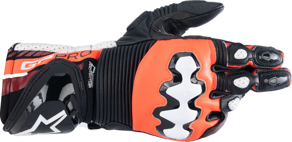 GP Pro R4 Gloves - Black/Fluo Red/White - Small (1)